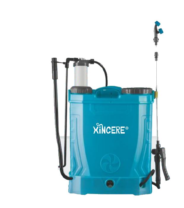 Manual-electric combination backpack sprayer product example